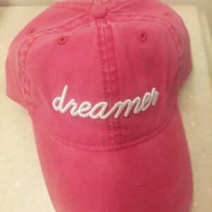 NFINITY Pink Womens "dreamer" Embroidered Baseball Cap